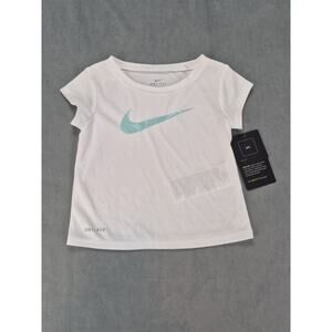 Nike Baby Girls Dri-Fit Shirt Teal Toddler 24 Month NWT